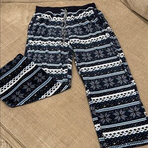 Nautica Pajama Bottoms in Navy and White